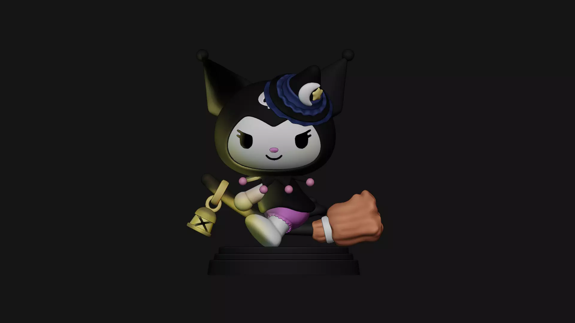 Kuromi Hallowen - Hello Kitty 3D print model_0