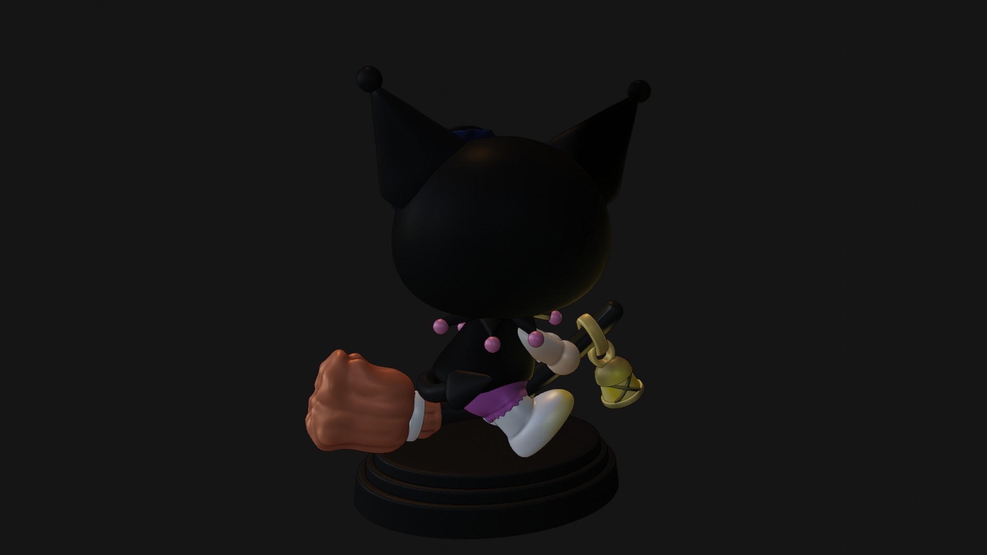 Kuromi Hallowen - Hello Kitty 3D print model_7