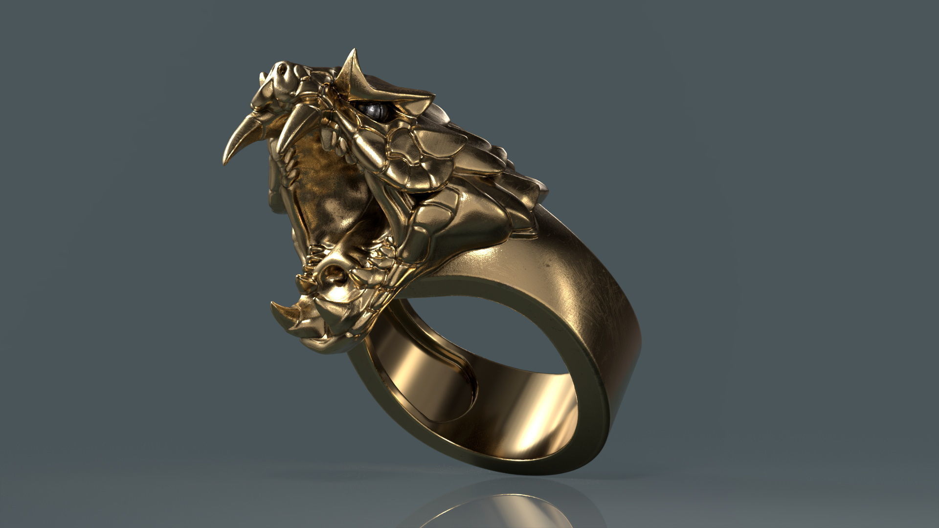 Snake Ring 3D print model_15