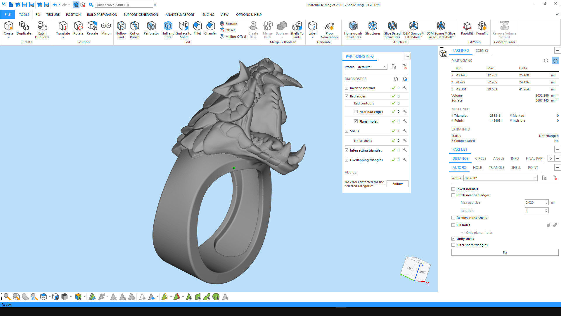 Snake Ring 3D print model_9