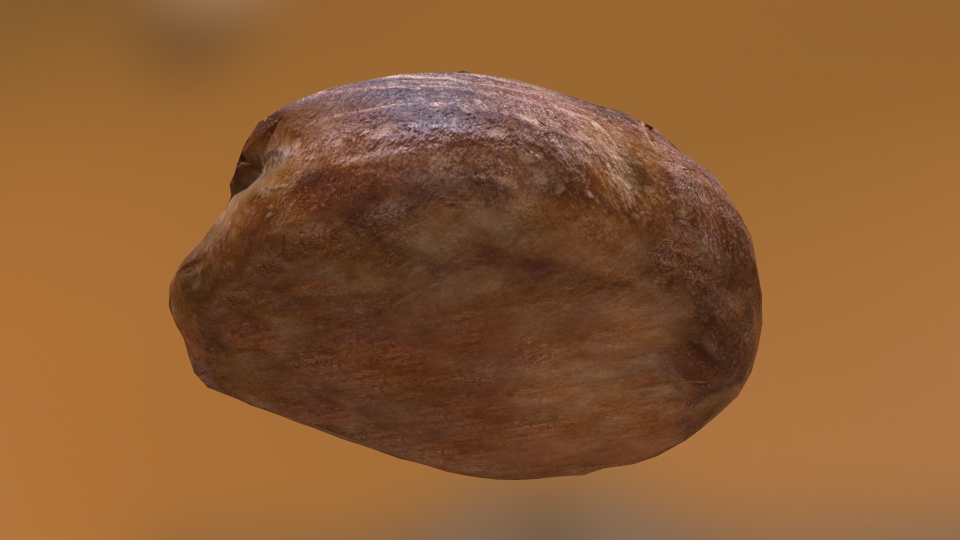 Bread Low-poly 3D model_9