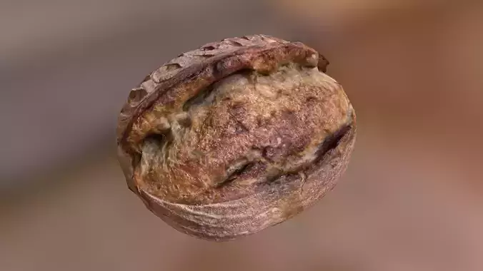 Bread Low-poly 3D model