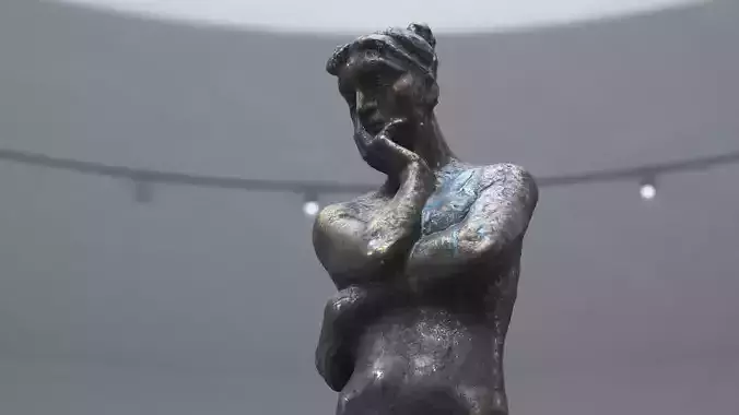 Bronze Woman Swimmer Sculpture