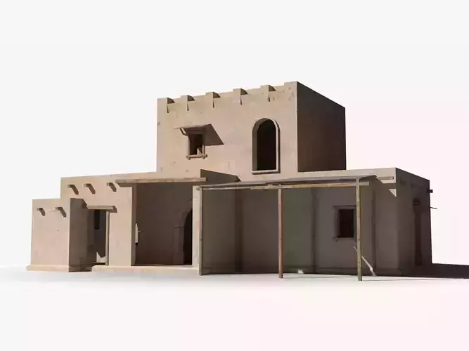 Arab x14 Low-poly 3D model