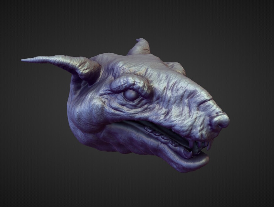 HEAD51 high poly sculpt 3D model_1