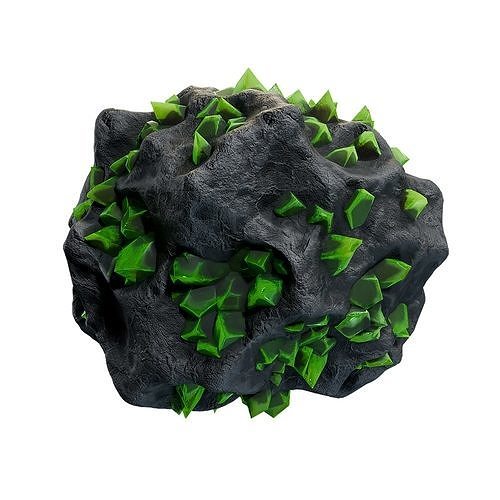 Asteroid 1d Free low-poly 3D model