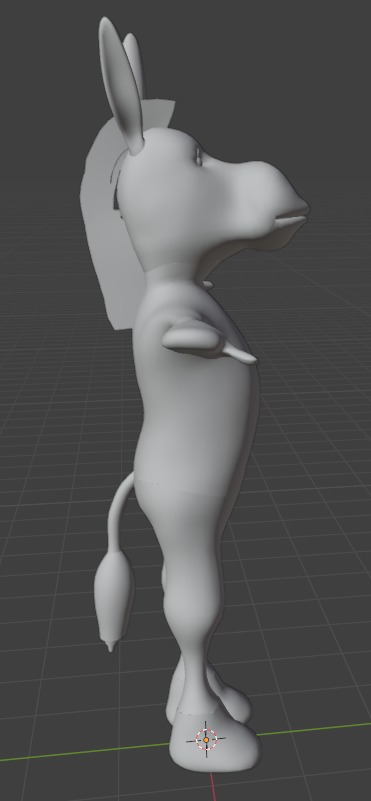 3D Donkey Model Free low-poly 3D model_2