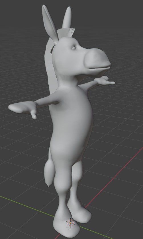 3D Donkey Model Free low-poly 3D model_10