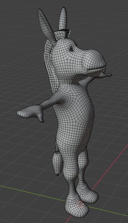 3D Donkey Model Free low-poly 3D model_8