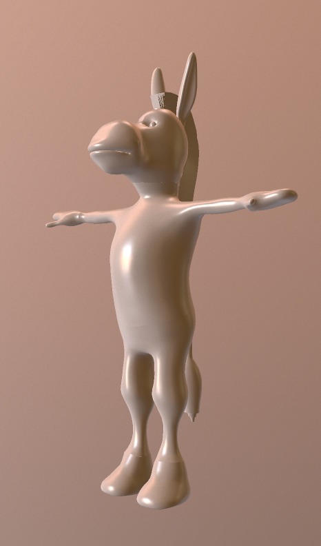 3D Donkey Model Free low-poly 3D model_16