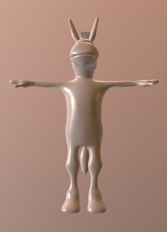 3D Donkey Model Free low-poly 3D model_14