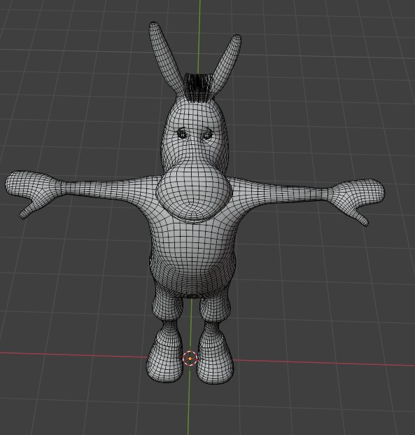 3D Donkey Model Free low-poly 3D model_5