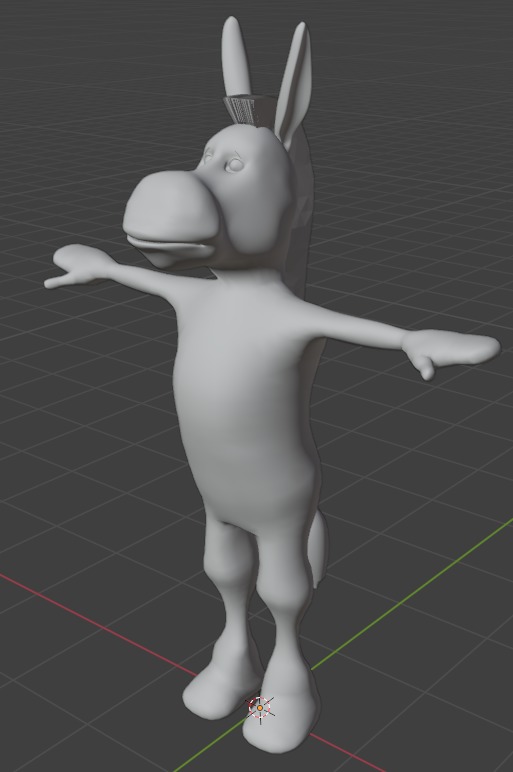 3D Donkey Model Free low-poly 3D model_15