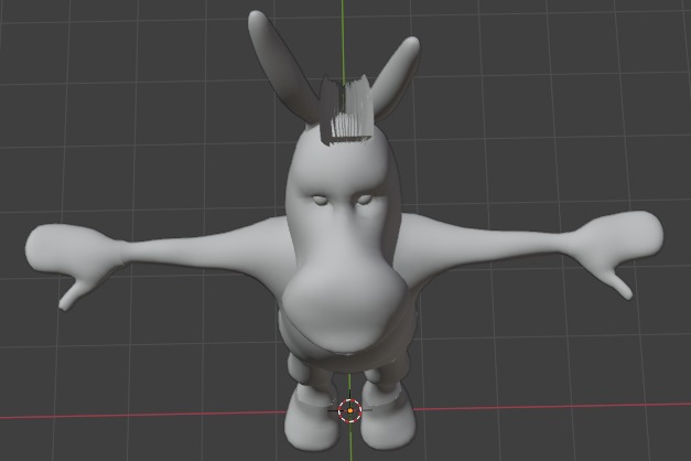 3D Donkey Model Free low-poly 3D model_3
