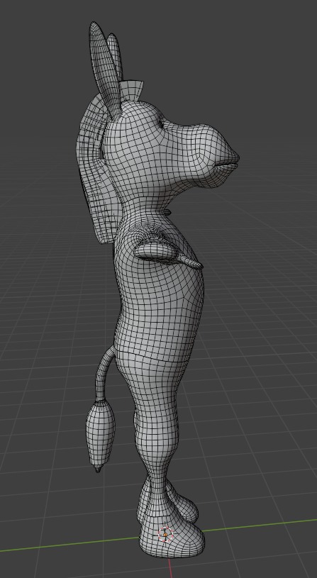 3D Donkey Model Free low-poly 3D model_4