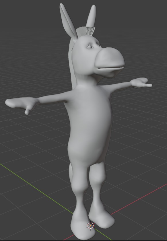 3D Donkey Model Free low-poly 3D model_13