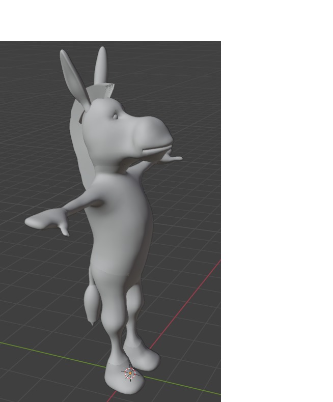 3D Donkey Model Free low-poly 3D model_12