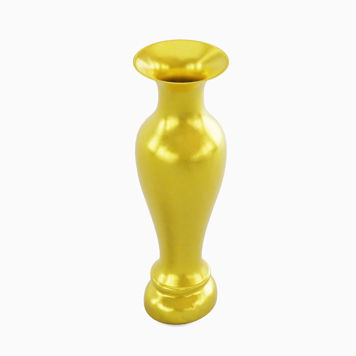 Classic Gold Vase 01 3D model_4