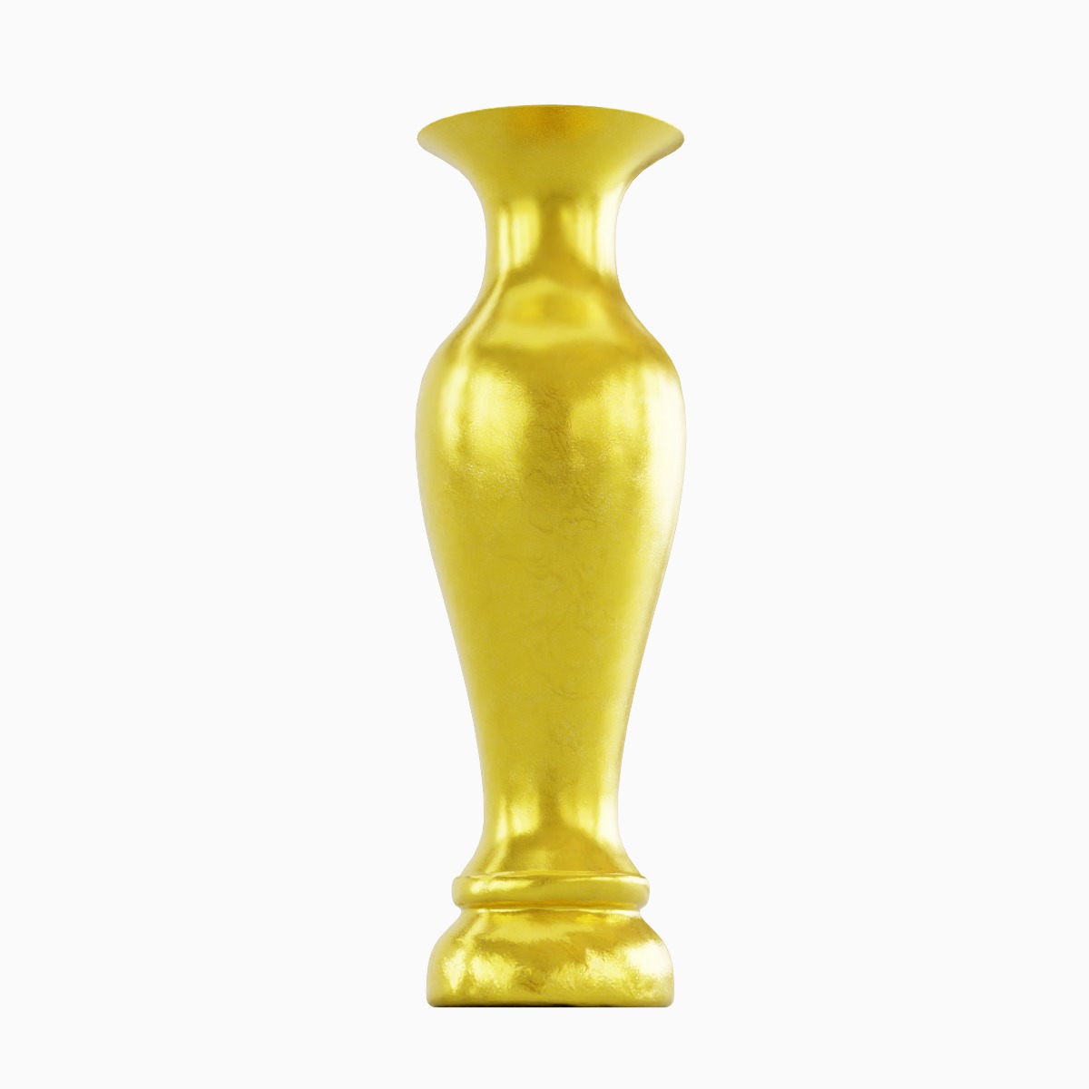 Classic Gold Vase 01 3D model_2