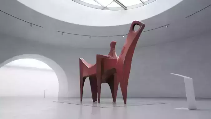 Modern Abstract Metal Sculpture