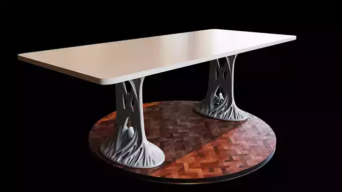 Mixed Organic - Minimalistic  table - CNC - 3D printing 