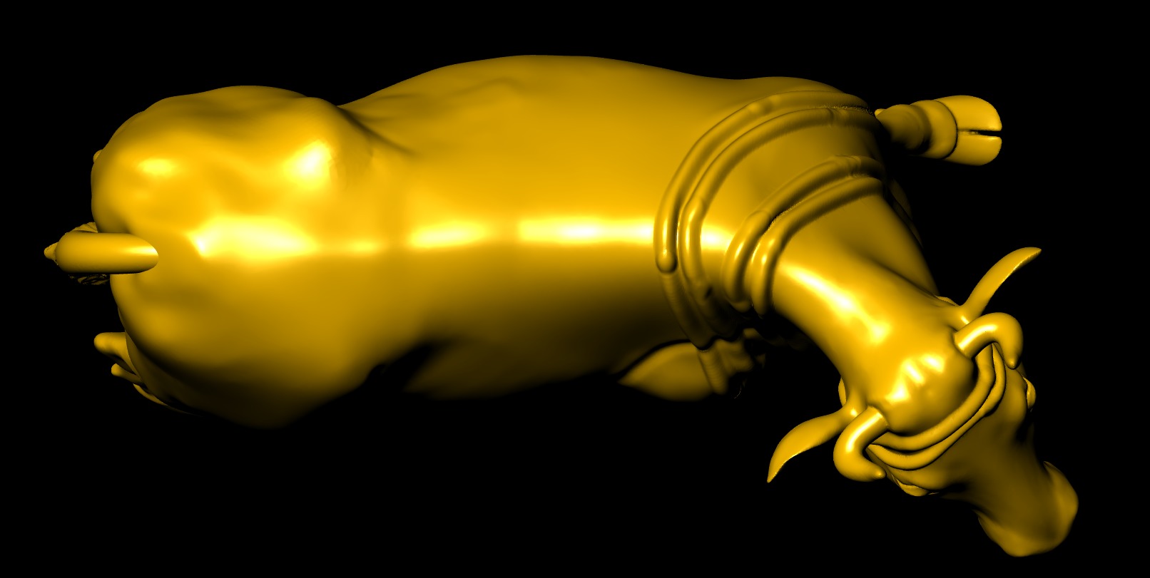 cow animal 3D print model_1