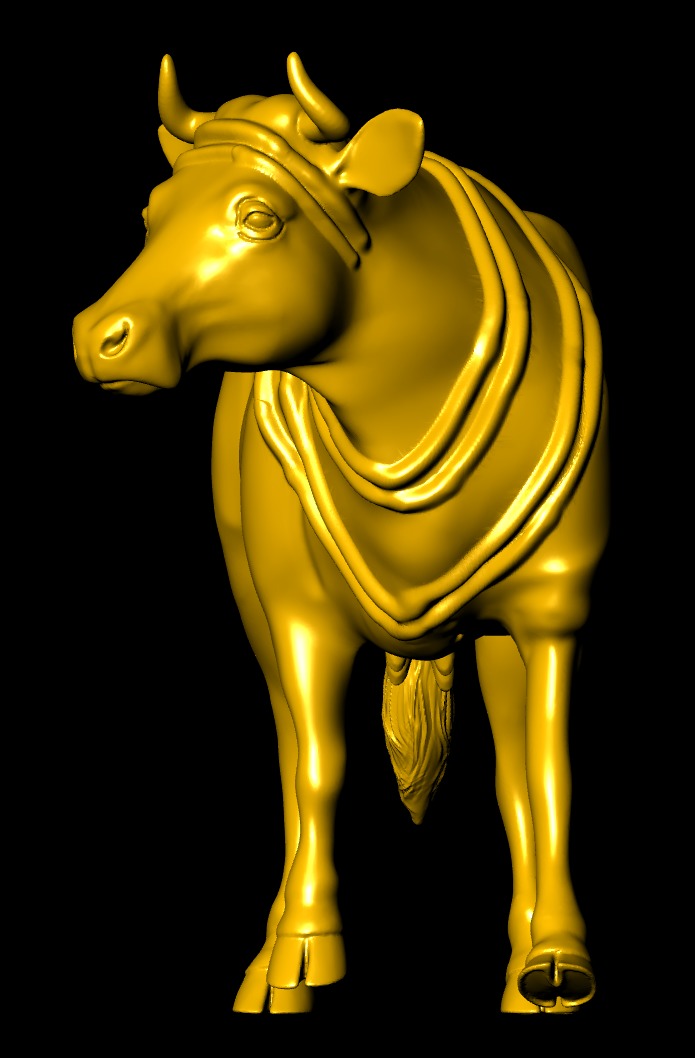 cow animal 3D print model_2