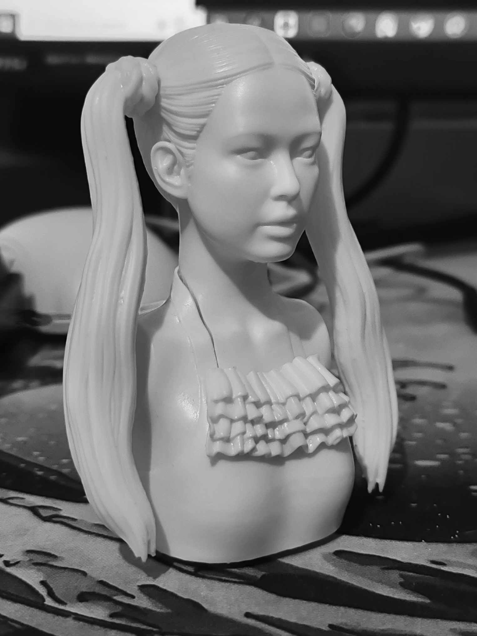 Jennie Kim - Blackpink Bust 3D print model_2