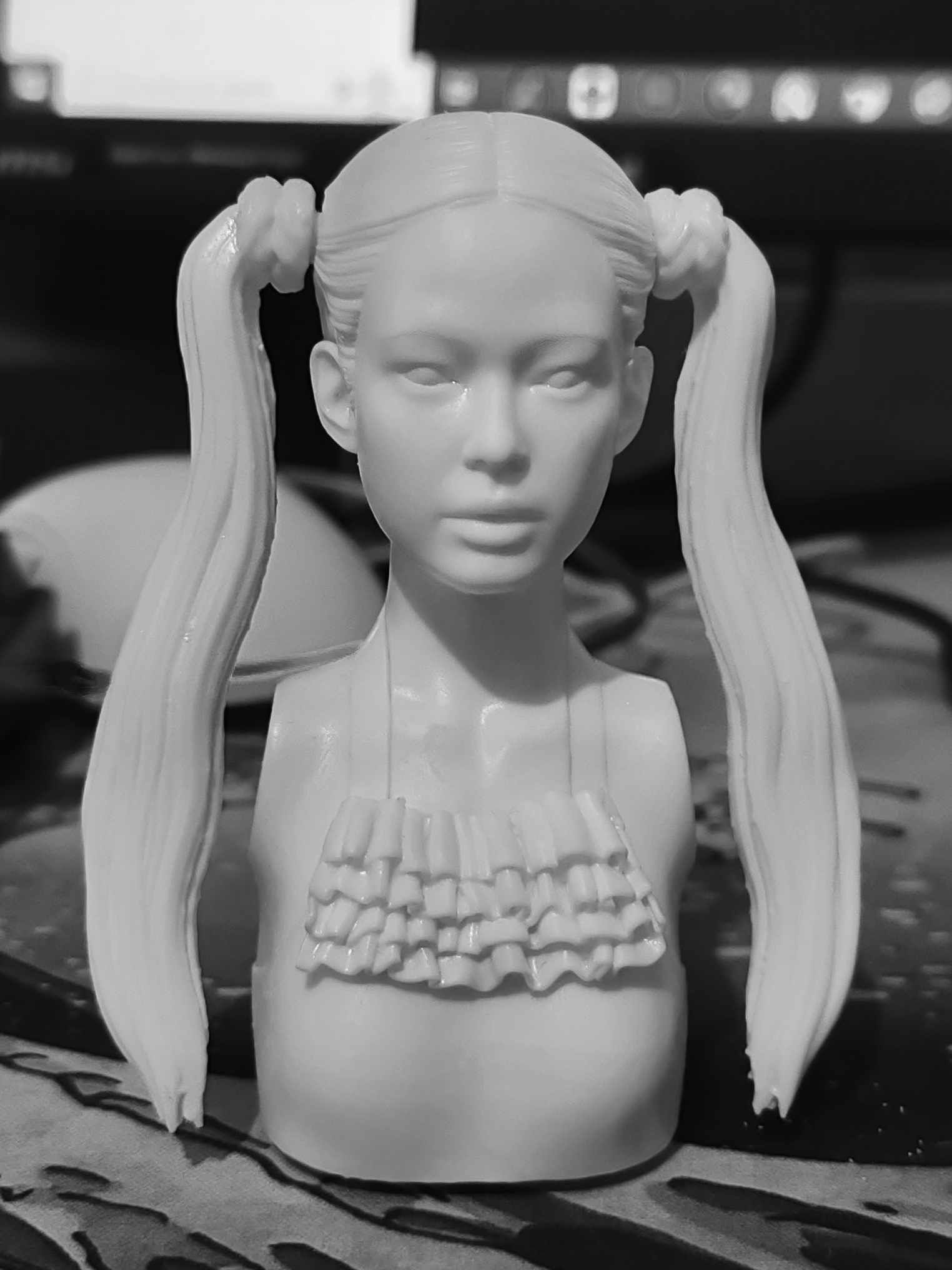 Jennie Kim - Blackpink Bust 3D print model_4