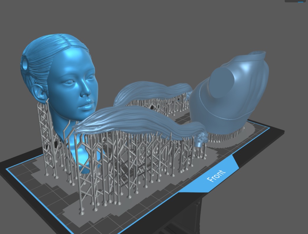 Jennie Kim - Blackpink Bust 3D print model_5