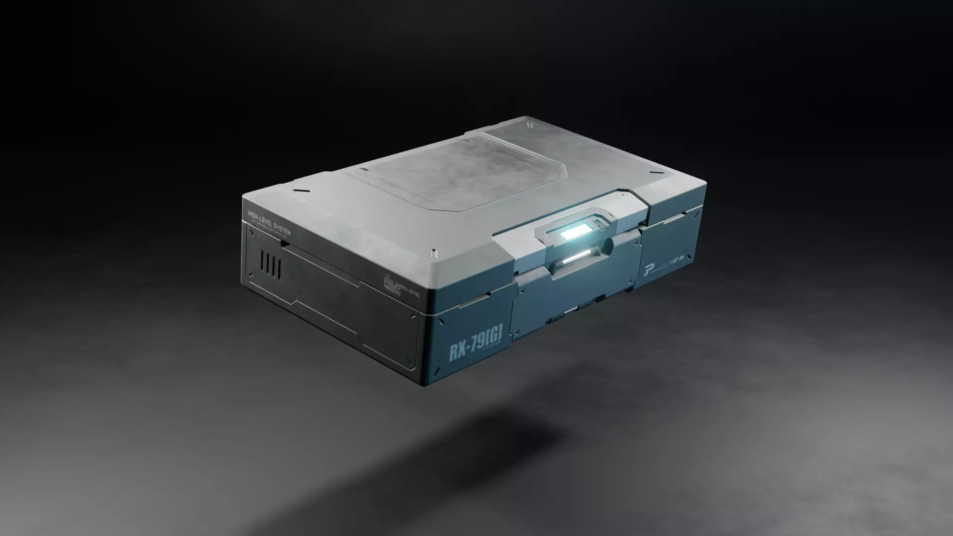Sci-Fi Case Game Asset Free low-poly 3D model
