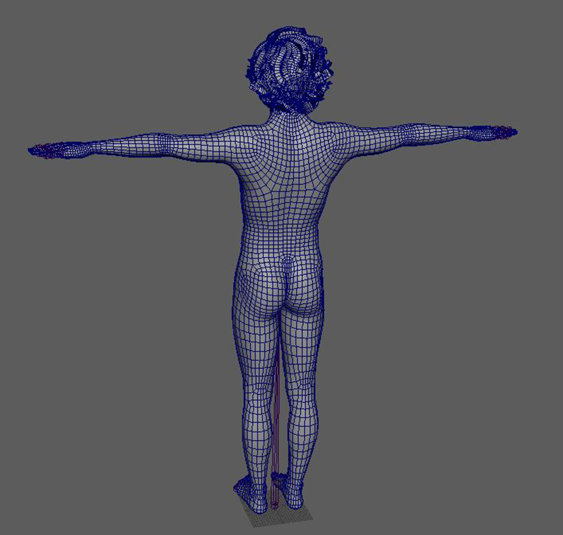 Timothee Chalamet 3d model low-poly Low-poly 3D model_17