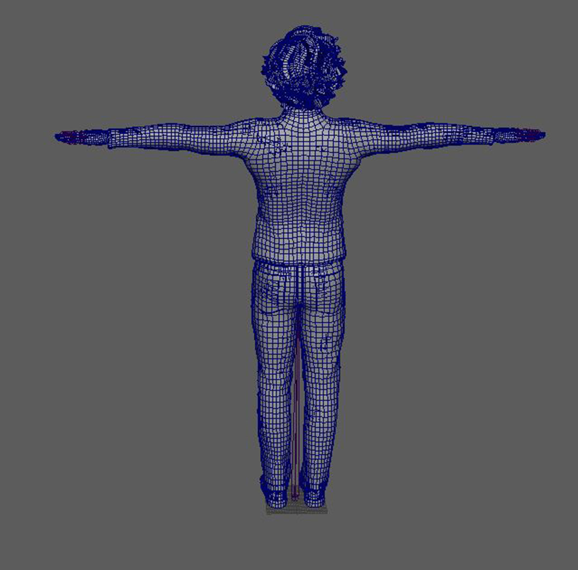 Timothee Chalamet 3d model low-poly Low-poly 3D model_18