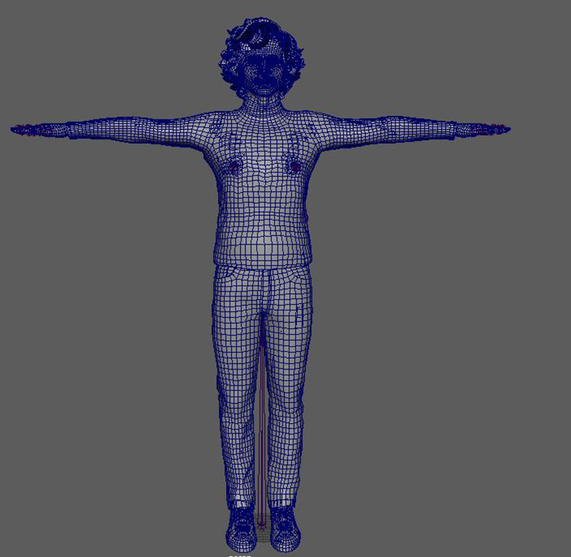 Timothee Chalamet 3d model low-poly Low-poly 3D model_20