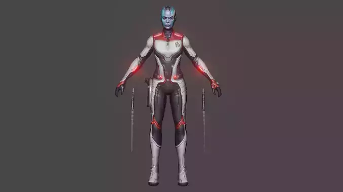 Nebula AE Team Suit Low-poly 3D model