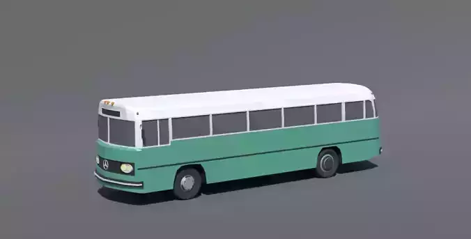 Low Poly Retro Bus