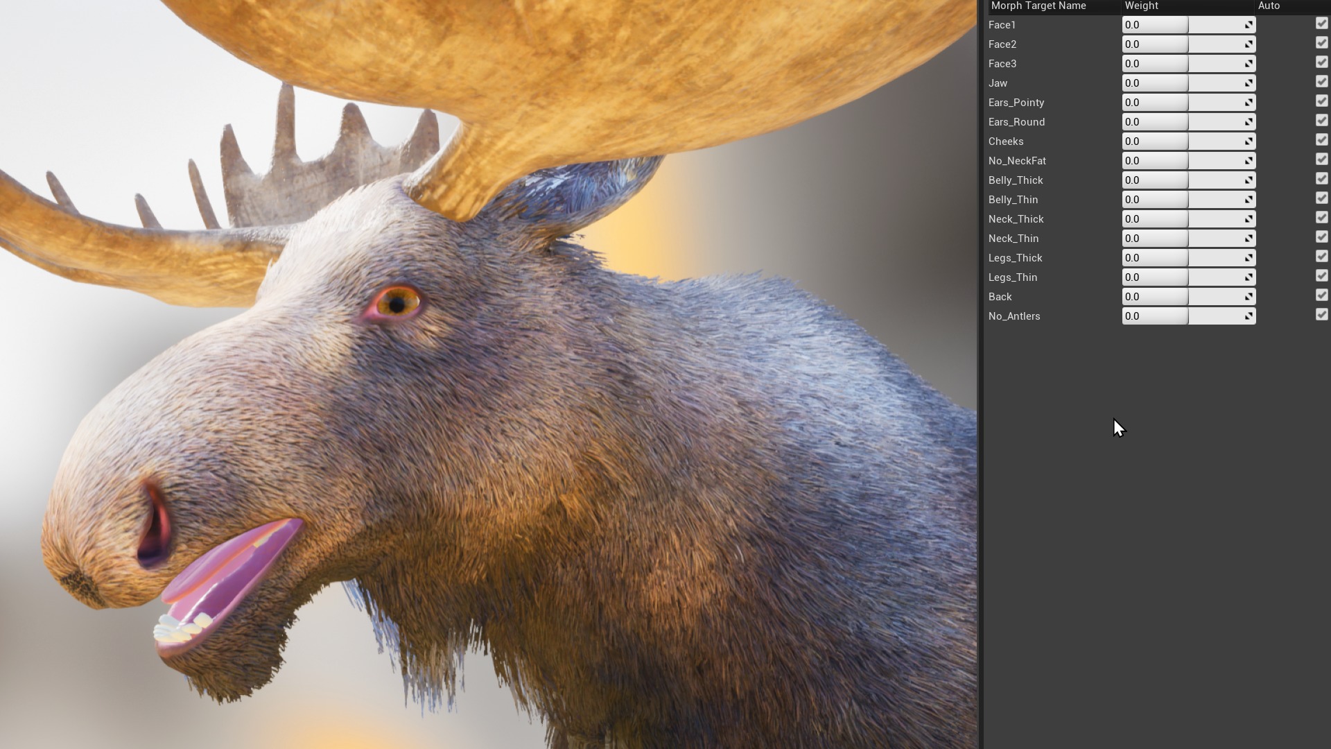 Realistic Moose Low-poly 3D model_15