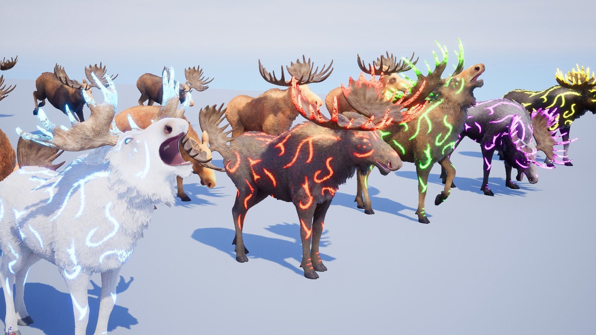 Realistic Moose Low-poly 3D model_2