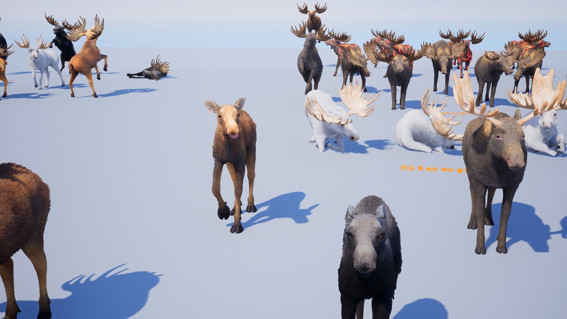 Realistic Moose Low-poly 3D model_6