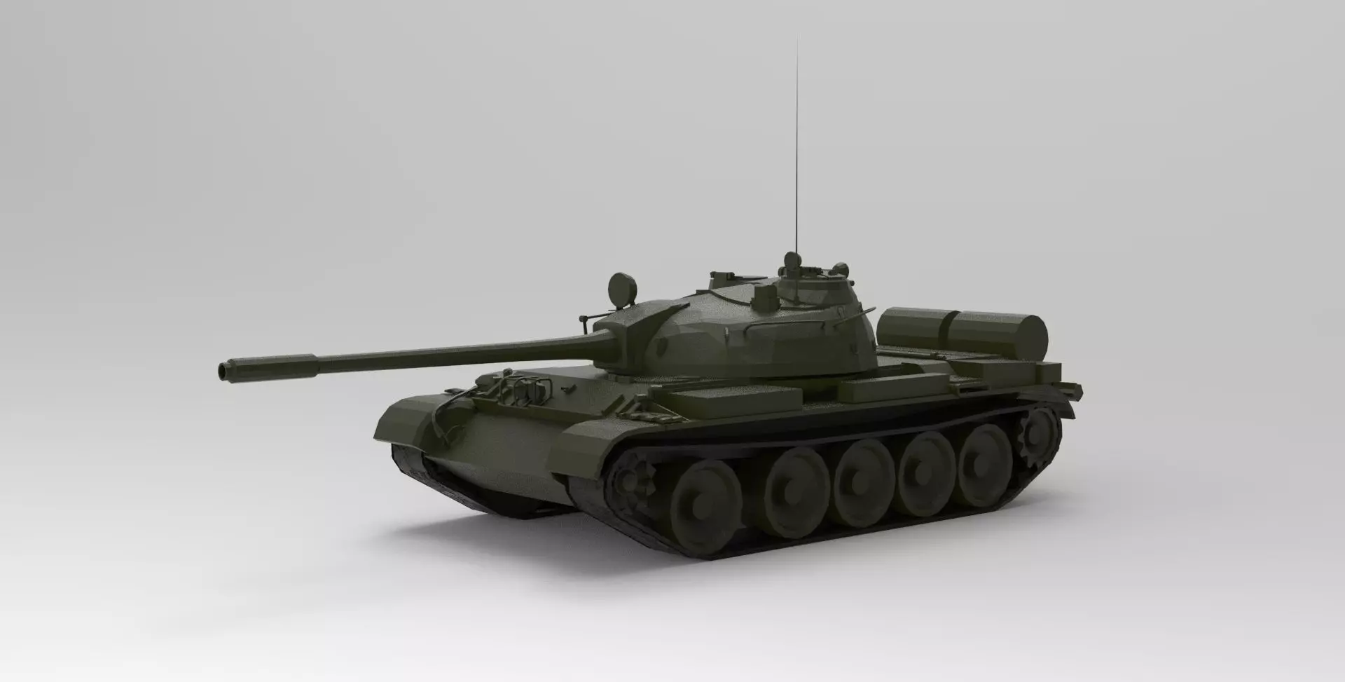 T-55 tank 3D model_0