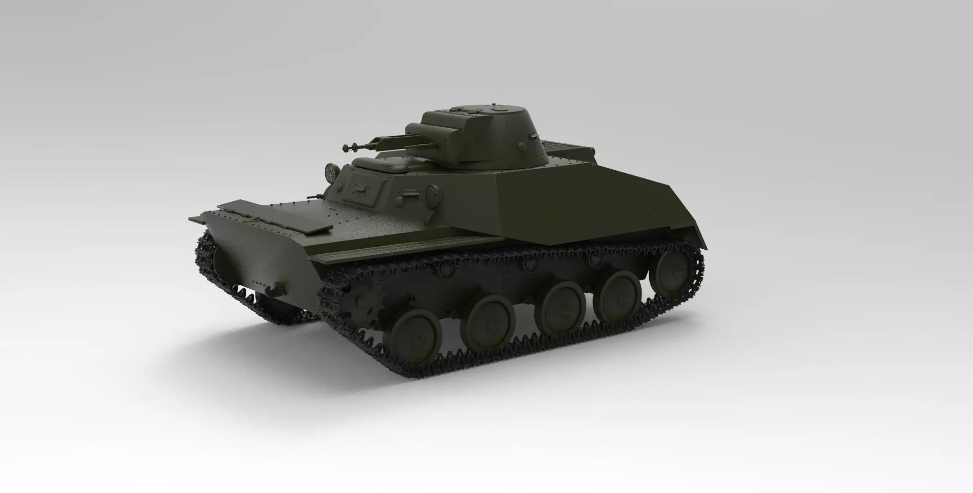 T40 tank 3D model_0