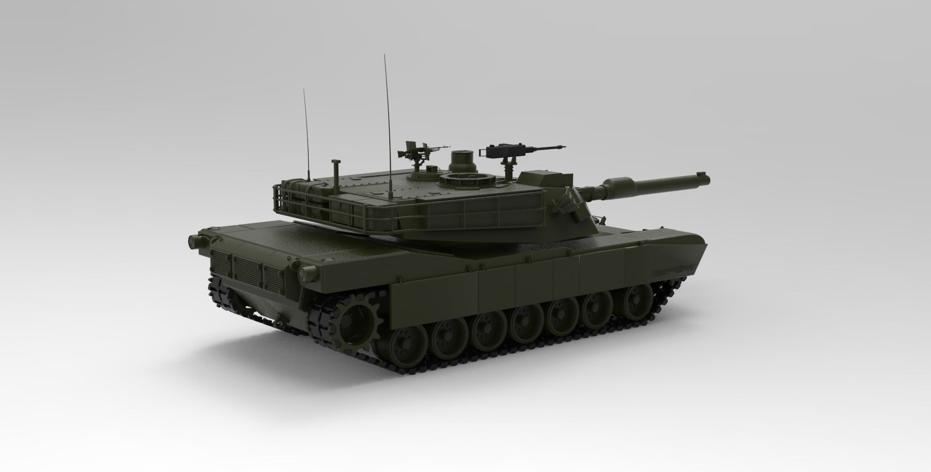 M1 Abrams 3D model_1