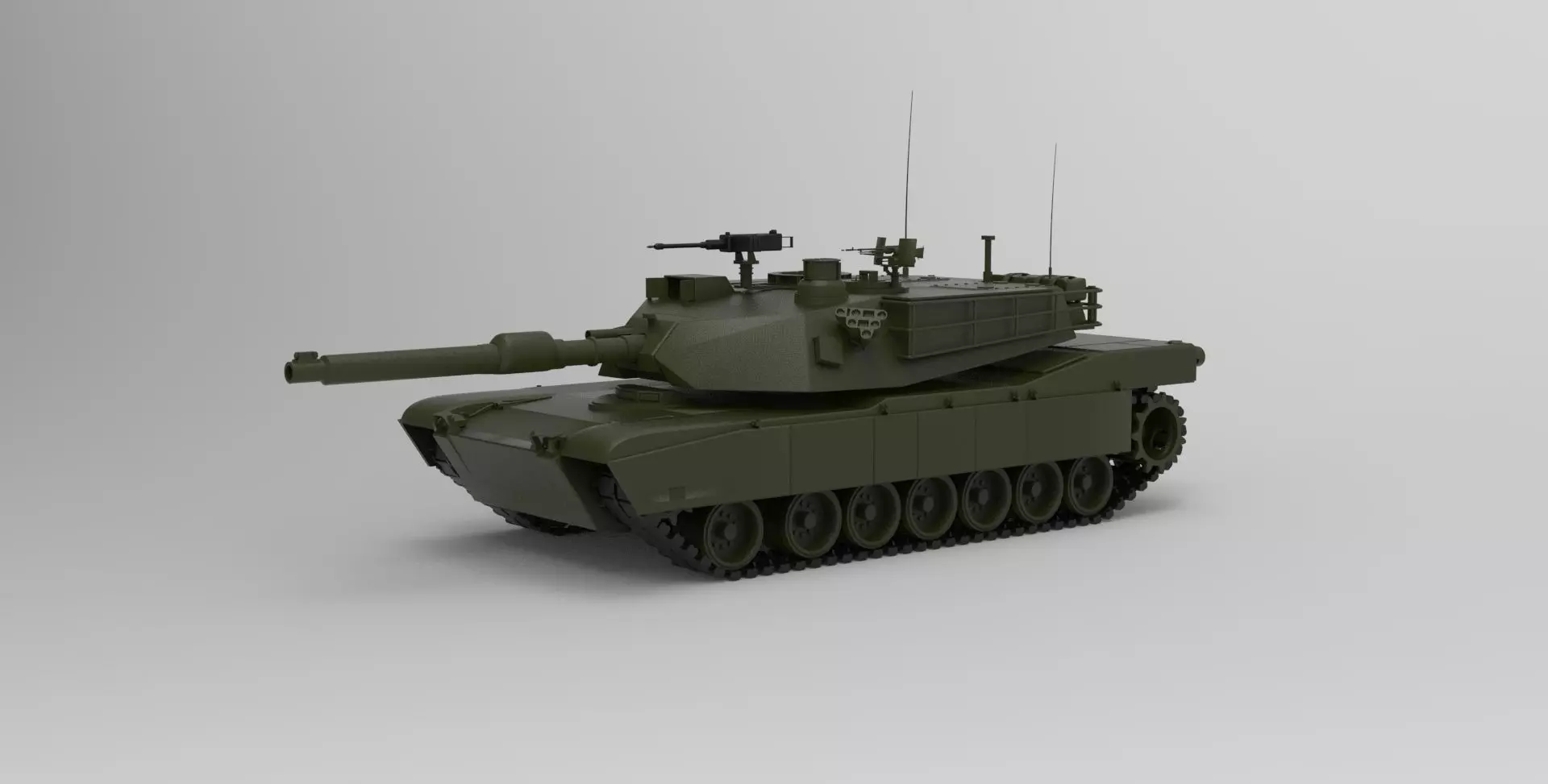 M1 Abrams 3D model_0