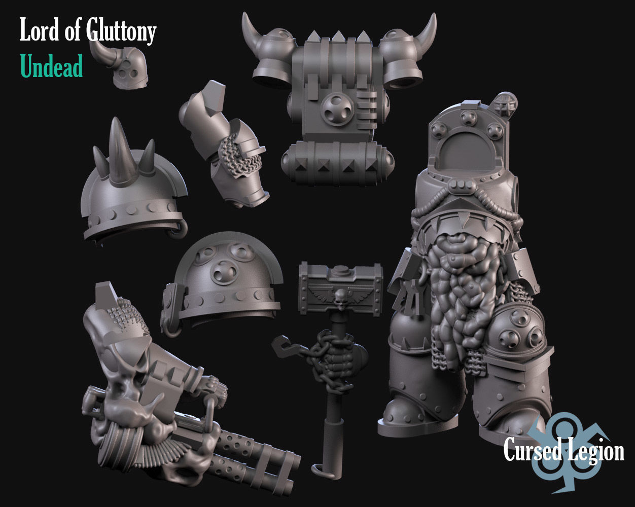 Lord Of Gluttony 3D print model_4