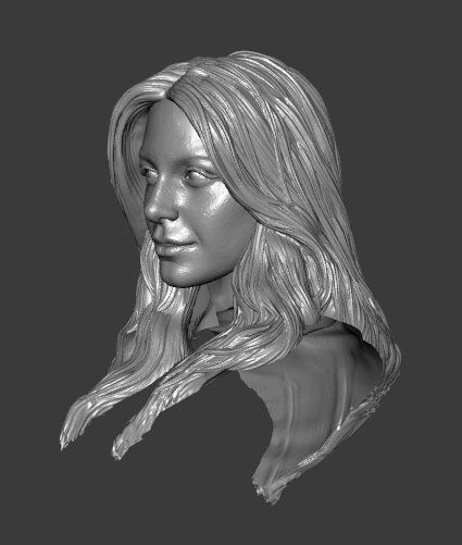 DC SUPERGIRL CWTV ARROWVERSE MELISSA BENOIST HEADSCULPT 3D print model_2