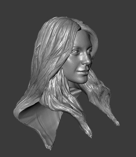 DC SUPERGIRL CWTV ARROWVERSE MELISSA BENOIST HEADSCULPT 3D print model_1