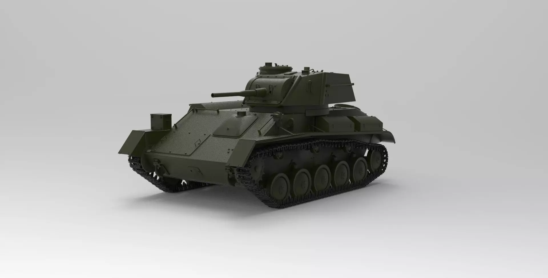 T80 Tank 3D model_0