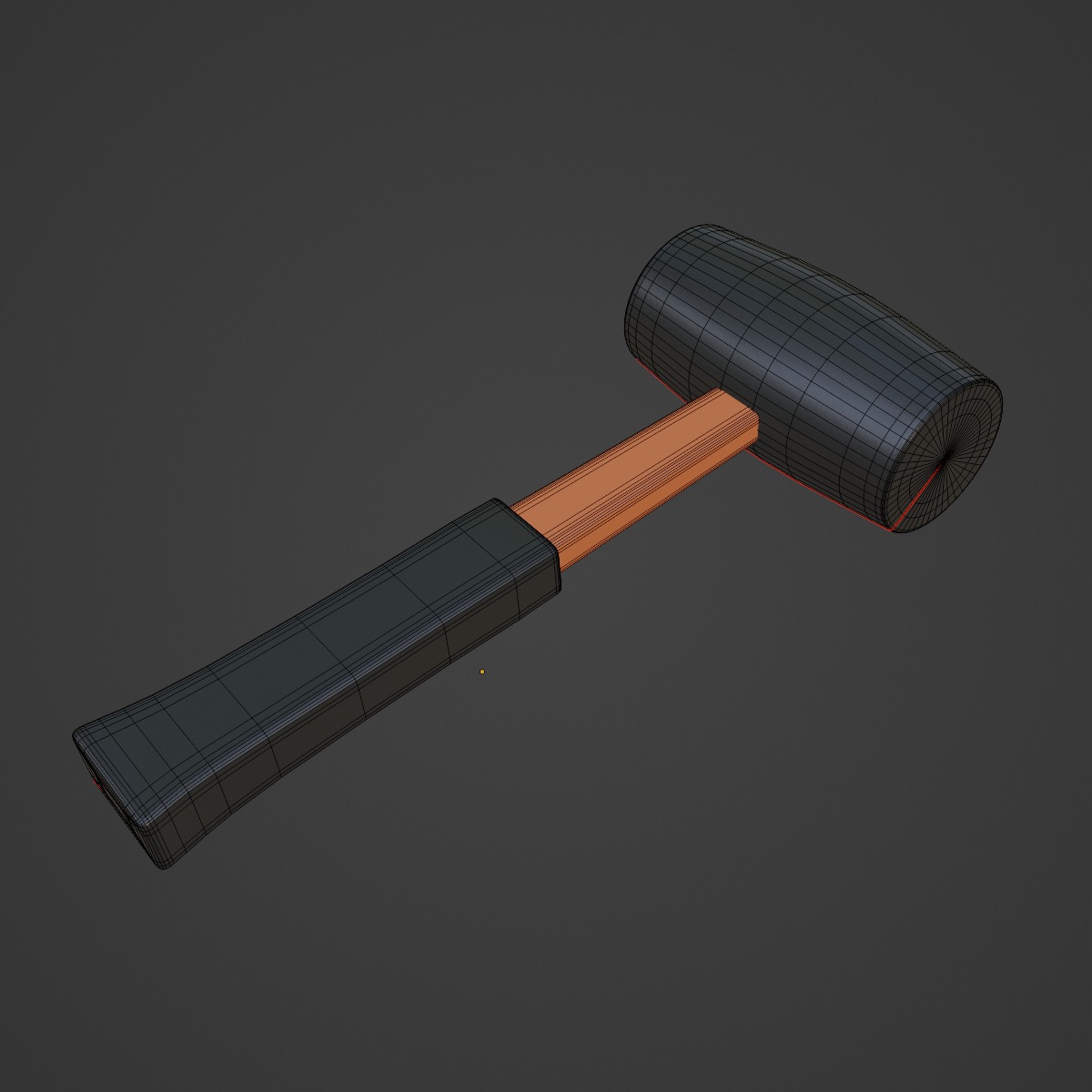 Rubber Mallet 01 3D model_6