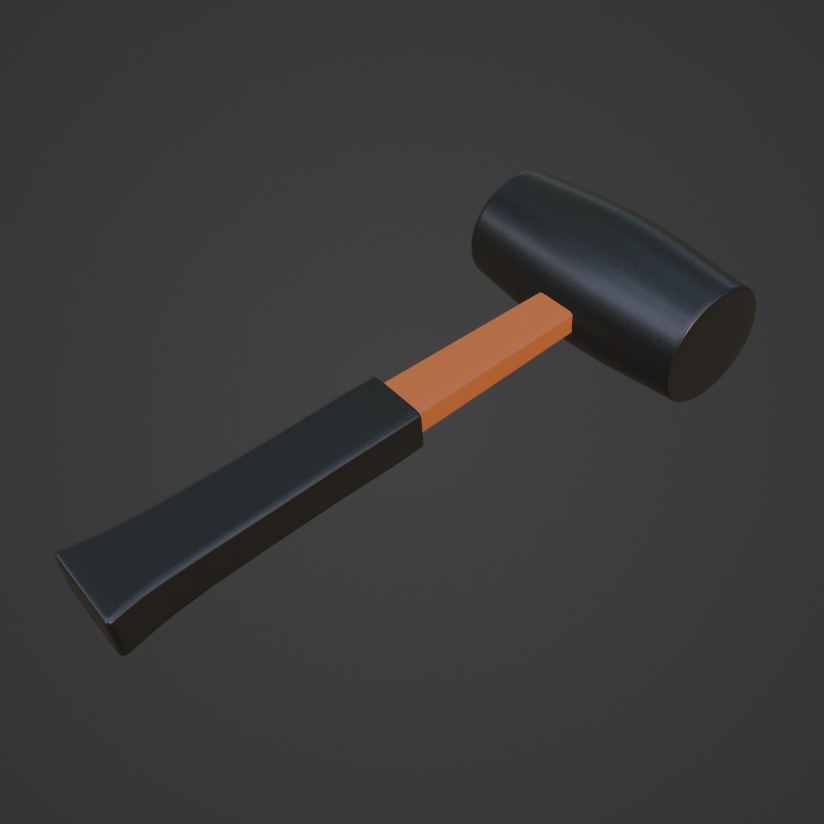 Rubber Mallet 01 3D model_5
