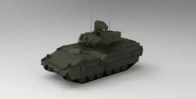 M2 Bradley tank 3D model
